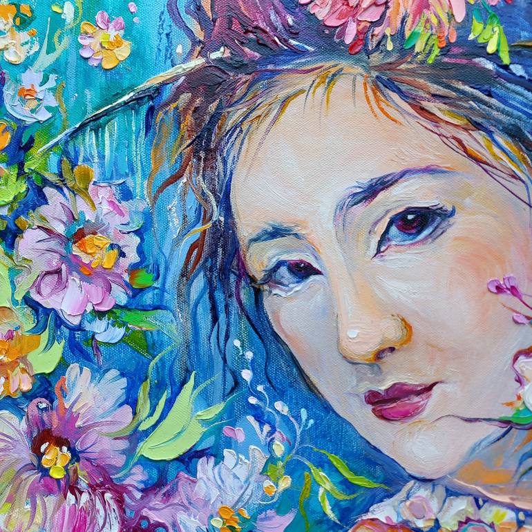 Original Art Deco People Painting by Lada Stukan