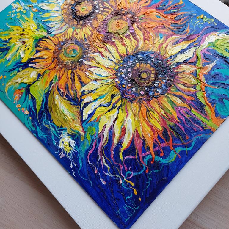 Original Floral Painting by Lada Stukan