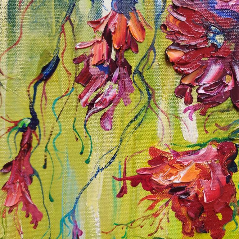 Original Floral Painting by Lada Stukan