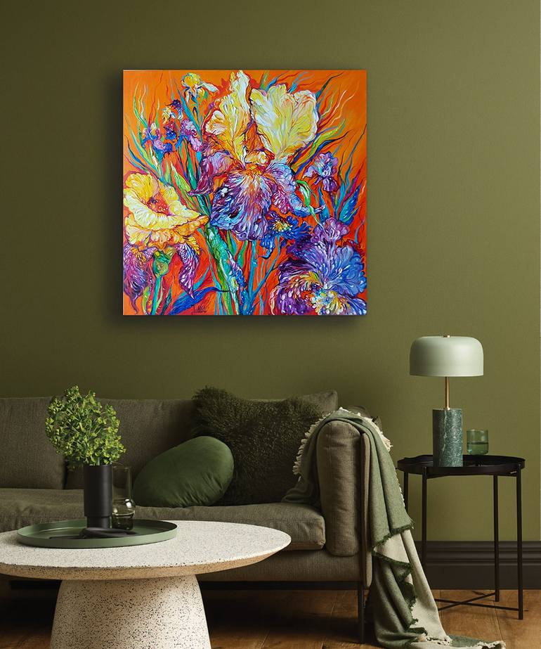 Original Floral Painting by Lada Stukan