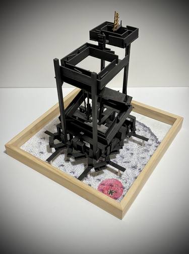 Original Conceptual Abstract Sculpture by Yukio Kevin Iraha
