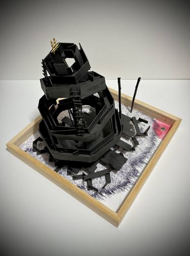 Original Conceptual Abstract Sculpture by Yukio Kevin Iraha