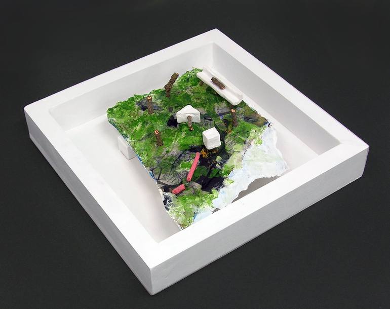 Original Minimalism Abstract Sculpture by Yukio Kevin Iraha