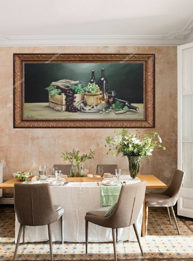 Original Art Deco Still Life Painting by Mario Silgado
