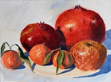 Print of Impressionism Food Paintings by Alain CROUSSE ACWATERCOLORS