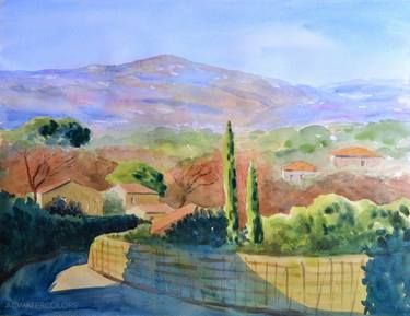 Winter landscape in Provence, French Riviera thumb