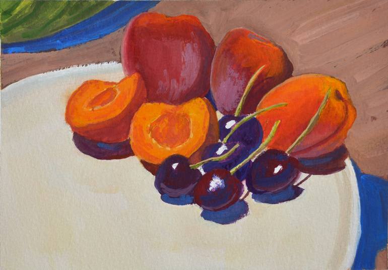 Print of Impressionism Still Life Paintings by Alain Crousse Acwatercolors