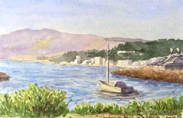 Cannes' bay, French Riviera, Provence, 12x20cm, 2021. thumb