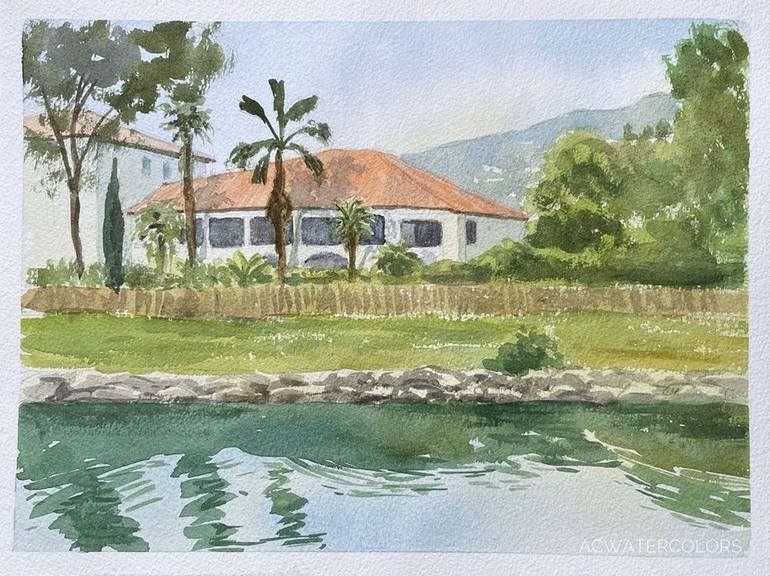 Original Fine Art Landscape Paintings by Alain Crousse Acwatercolors
