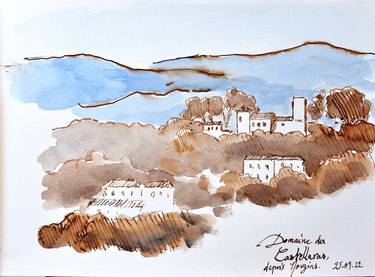 Original Landscape Drawings by Alain CROUSSE ACWATERCOLORS