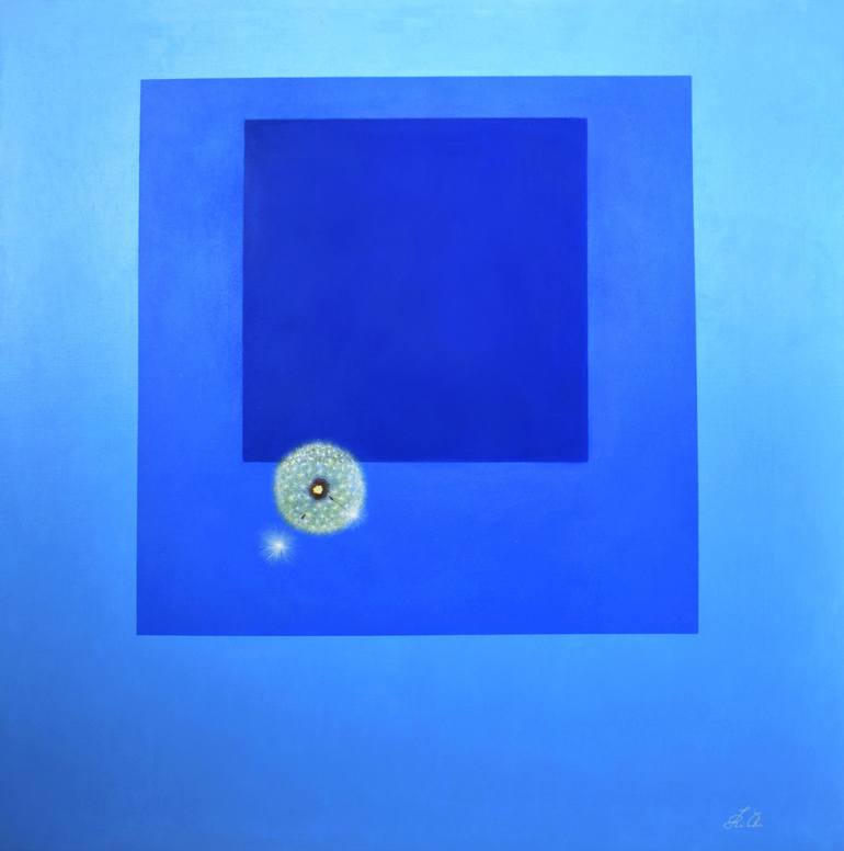 Hommage au carré. Parfum Bleu. Painting by Roberta Maria Riccio ...