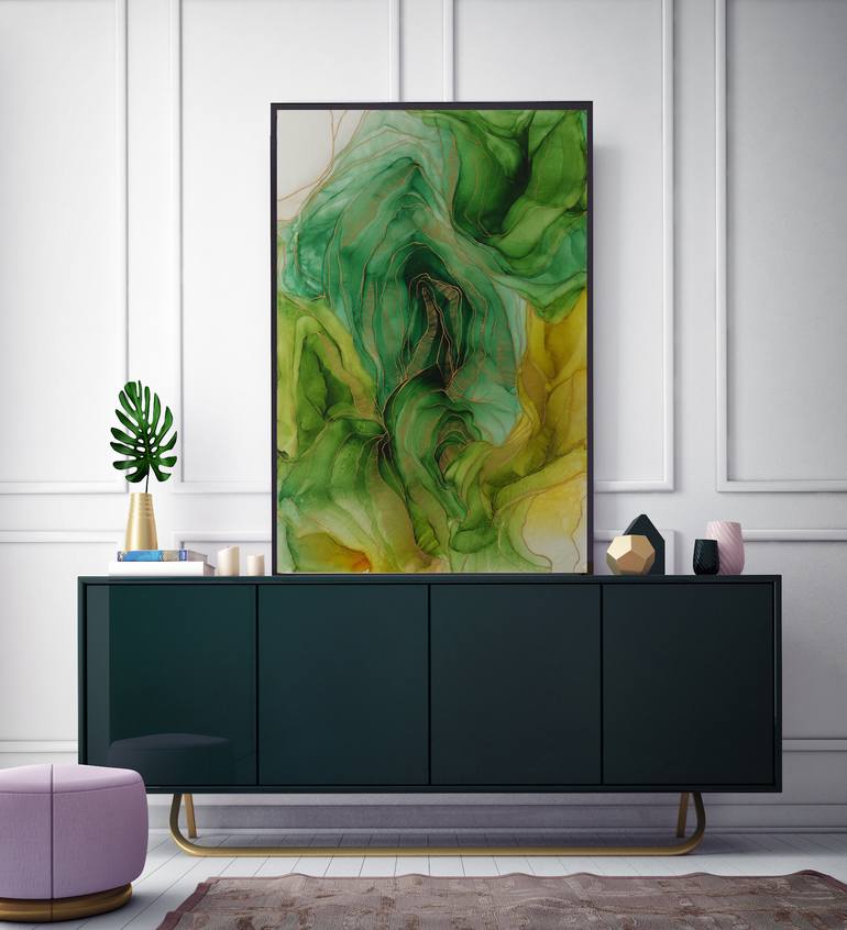 Original Abstract Expressionism Abstract Painting by Kristina Torres