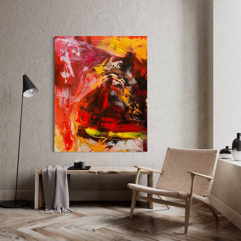 Original Abstract Expressionism Abstract Painting by Elliott From