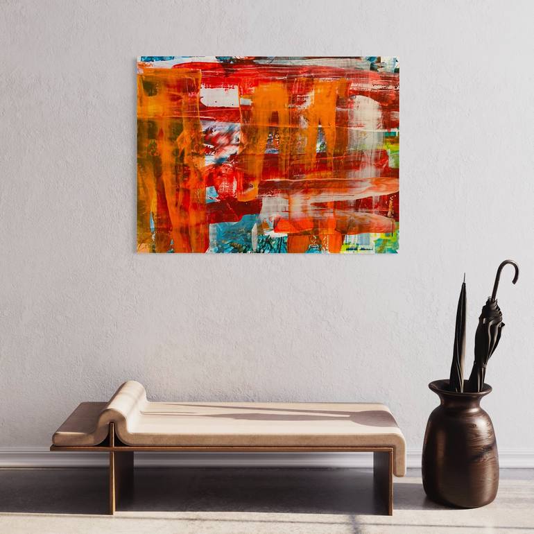 Original Abstract Expressionism Abstract Painting by Elliott From