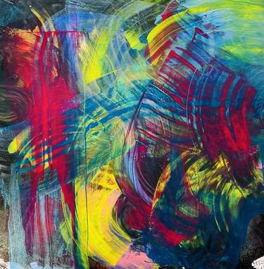 Original Abstract Expressionism Abstract Paintings by Elliott From