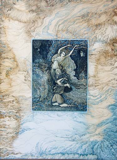 Print of Classical mythology Printmaking by Vasyl Fenchak