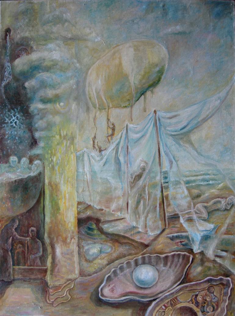 The pearl Painting by Askar Karimov | Saatchi Art