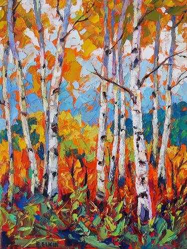 Original Expressionism Landscape Paintings by Elizabeth Elkin