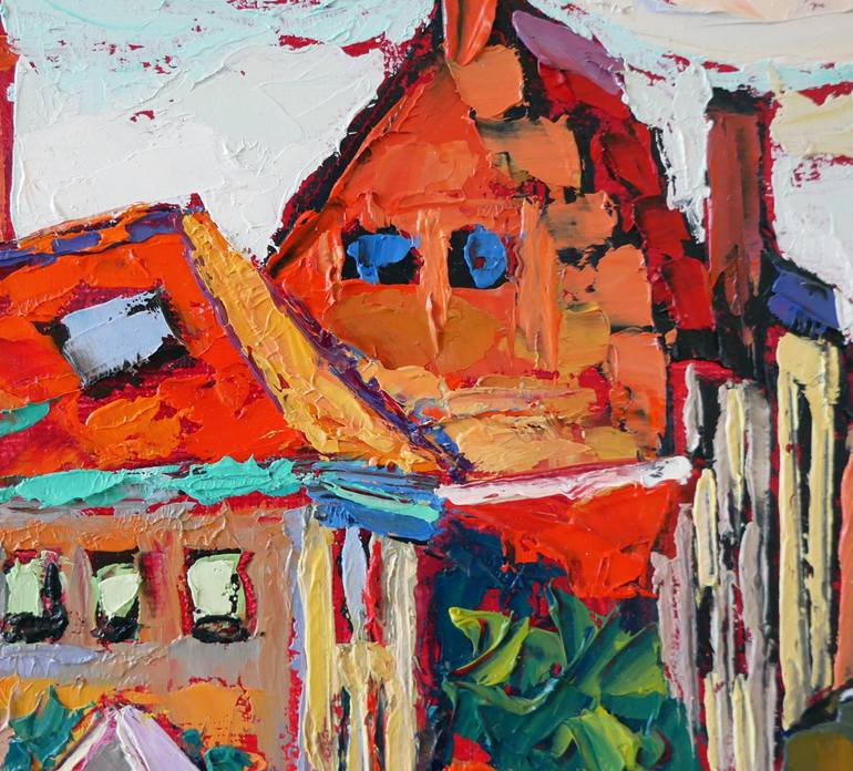 Original Contemporary Architecture Painting by Elizabeth Elkin