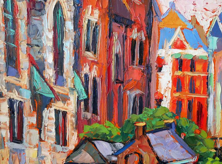 Original Contemporary Architecture Painting by Elizabeth Elkin