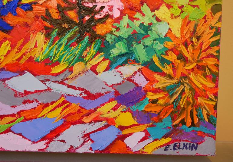 Original Expressionism Landscape Painting by Elizabeth Elkin