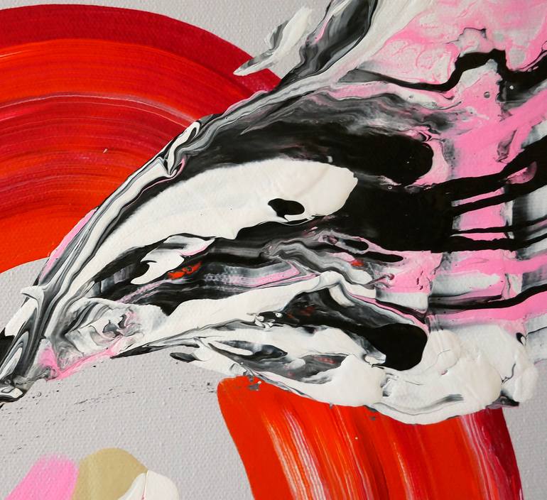 Original Abstract Expressionism Abstract Painting by Elizabeth Elkin
