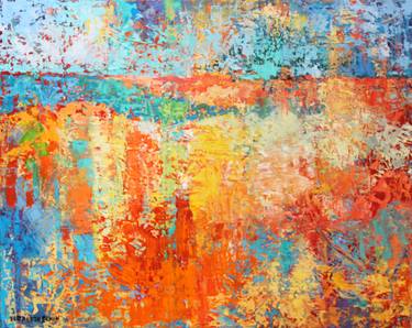 Original Abstract Landscape Paintings by Elizabeth Elkin