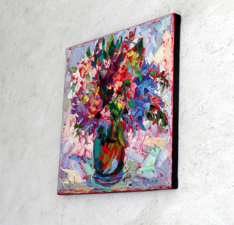 Original Floral Painting by Elizabeth Elkin