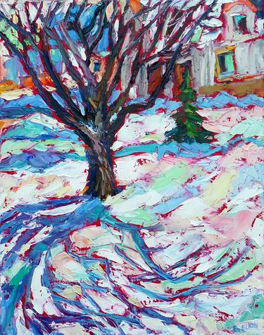 Original Expressionism Landscape Paintings by Elizabeth Elkin