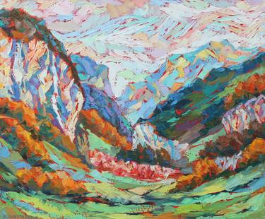 Original Expressionism Landscape Paintings by Elizabeth Elkin