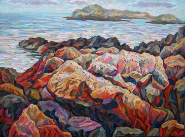 Original Expressionism Landscape Paintings by Elizabeth Elkin