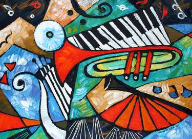 Original Conceptual Music Paintings by Elizabeth Elkin