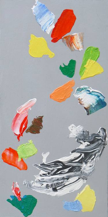 Original Expressionism Abstract Collage by Elizabeth Elkin