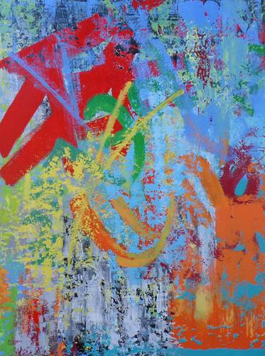 Original Abstract Expressionism Abstract Paintings by Elizabeth Elkin