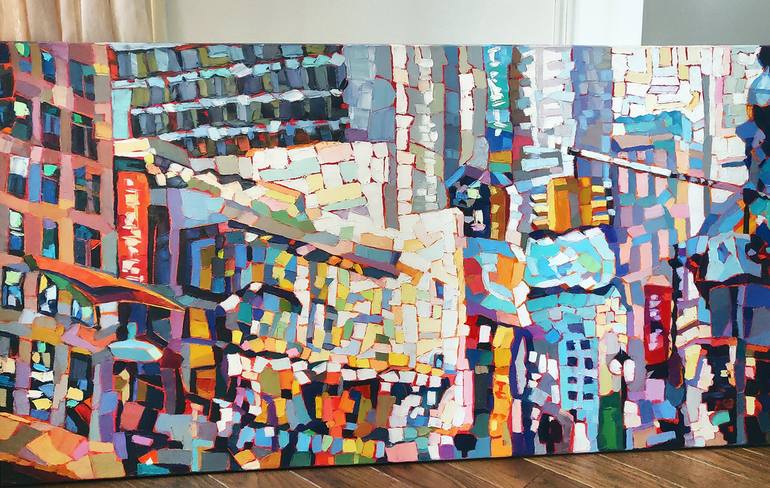 Original Architecture Painting by Elizabeth Elkin