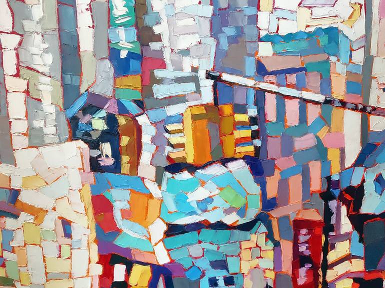 Original Architecture Painting by Elizabeth Elkin