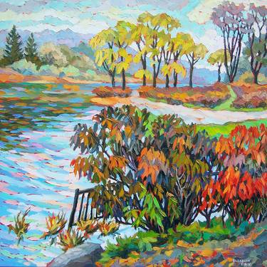 Original Impressionism Landscape Paintings by Elizabeth Elkin