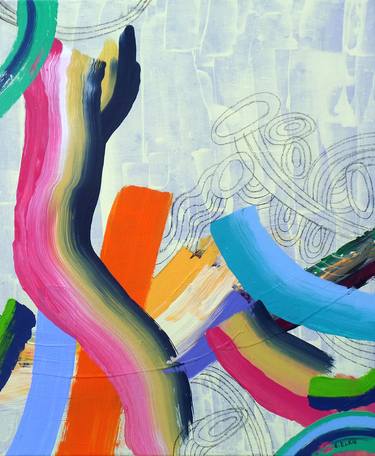 Original Abstract Expressionism Abstract Paintings by Elizabeth Elkin
