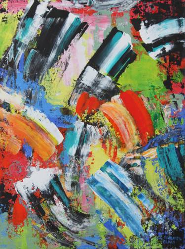 Original Abstract Expressionism Abstract Paintings by Elizabeth Elkin