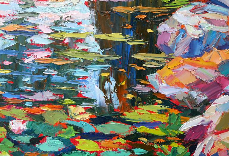Original Impressionism Landscape Painting by Elizabeth Elkin