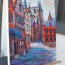 Bruges Street View is from my European Cityscape series of work.

This painting is done on the gallery wrapped canvas, with not need for framing as edges are white.

The painting is comes ready to hang.