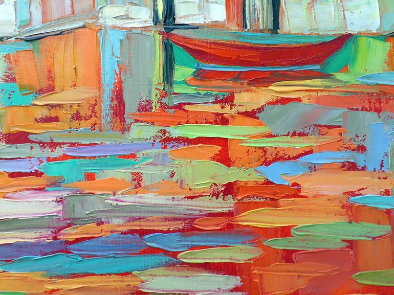 Original Expressionism Architecture Painting by Elizabeth Elkin