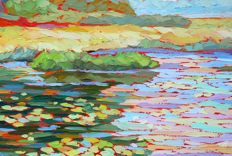 Original Impressionism Landscape Painting by Elizabeth Elkin
