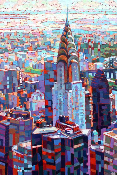 Original Expressionism Architecture Paintings by Elizabeth Elkin