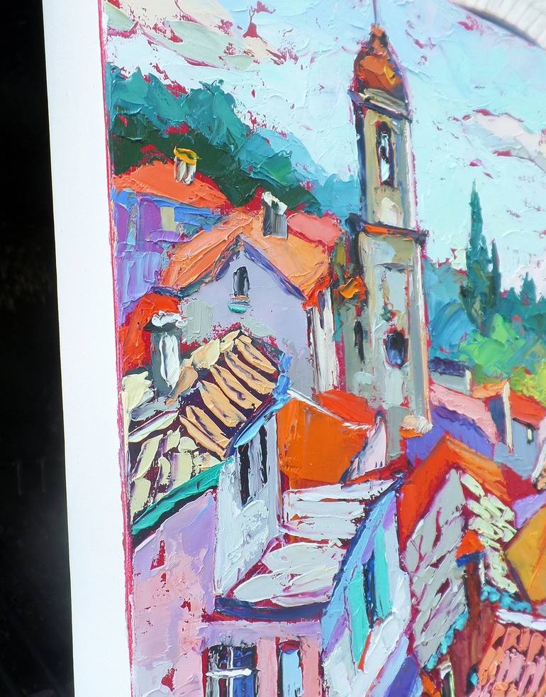 Original Expressionism Architecture Painting by Elizabeth Elkin