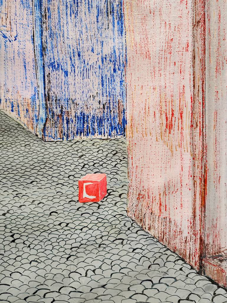 Original Expressionism Cities Painting by Olena Romashkina