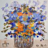 Paper flowers No. 4. Wind catcher. by Olena Romashkina