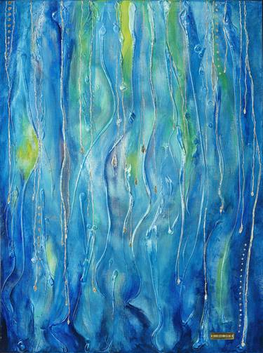 Original Abstract Water Paintings by Julia Stockwell-Hamid