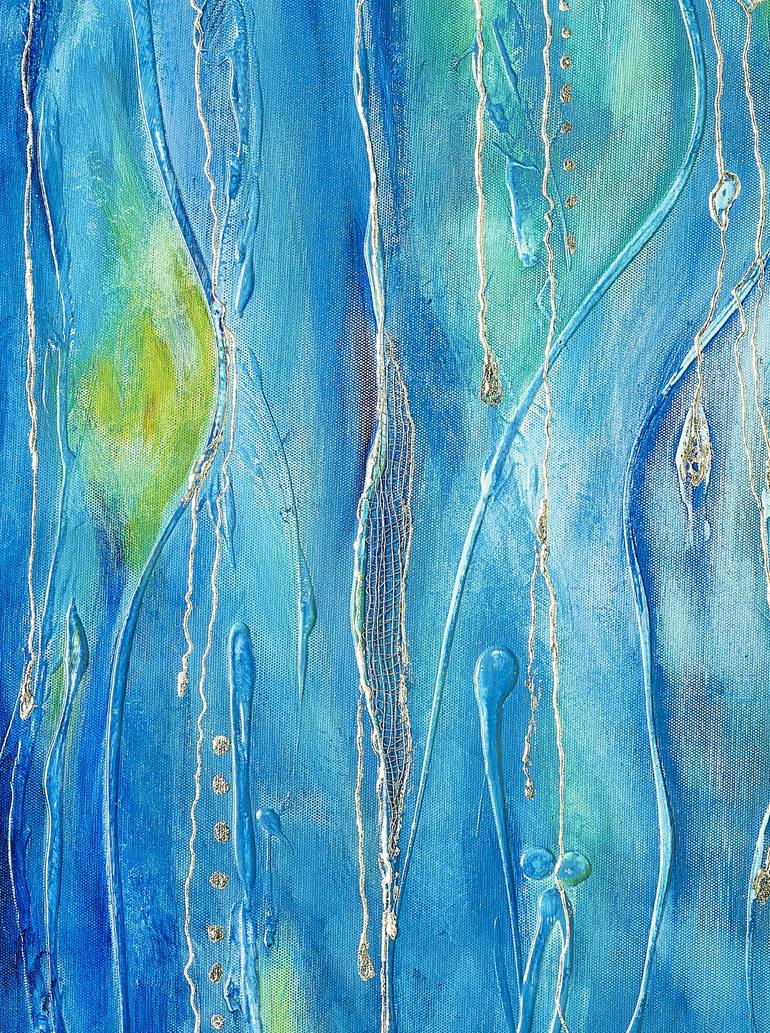 Original Abstract Water Painting by Julia Stockwell-Hamid