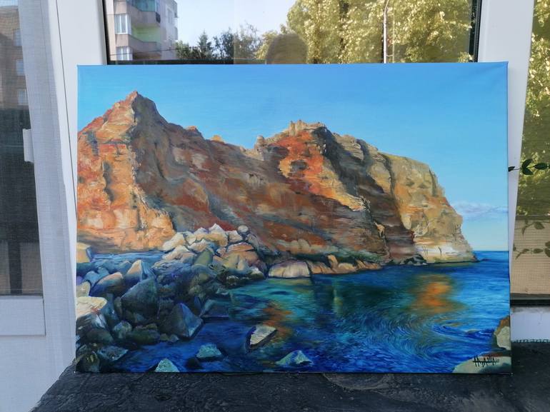 Original Expressionism Seascape Painting by Nataliya Elistratova